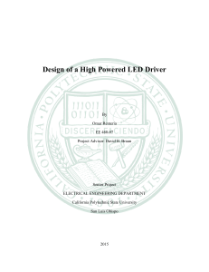 Design of a High Powered LED Driver
