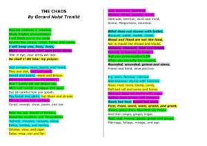 The Chaos Speech Choir with Voice Categorization