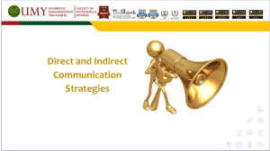 8. Direct and Indirect Communication