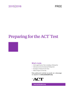 Preparing-for-the-ACT 2015-16