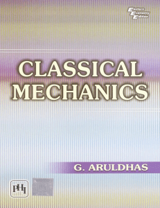 Classical Mechanics ?G. ARULDHAS