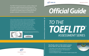 TOEFL ITP Official Guide IN