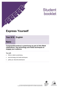 Express Yourself - Student booklet