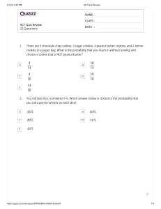 ACT Quiz Review