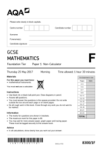 AQA-GCSE-Maths-Foundation-Paper-1-June-2017