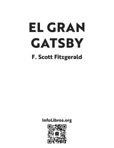 El Gran Gatsby Autor F. Scott Fitzgerald