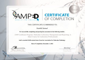AMP Certificate of Completion (1)