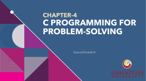 Chapter-4 C-Programming (1)
