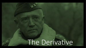 2.1 The Derivative