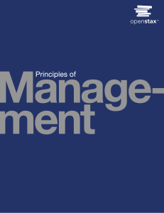 Principles of Management (TextBOOK)