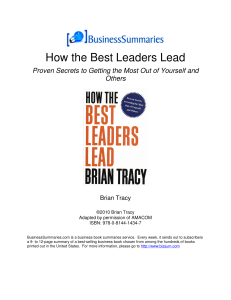 pdfcoffee.com bs-brian-tracy-how-the-best-leaders-lead-pdf-free
