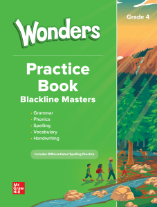 Grade 4 Wonders Practice Book: Grammar, Phonics, Spelling