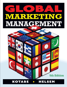 Global Marketing management 1
