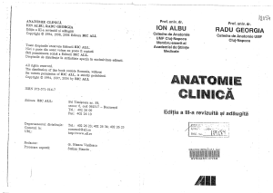 ALBU - Anatomie clinica