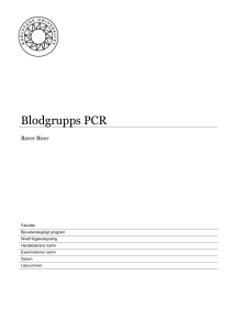 Blodgrupps PCR