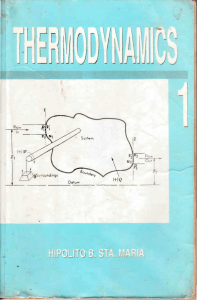 Thermodynamics 1 by Hipolito Sta Maria o