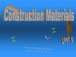 Construction Materials: Unit 9 Presentation