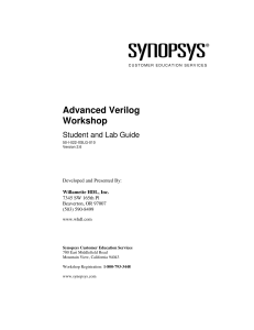 Advanced Verilog Workshop