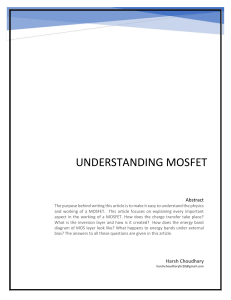 UnderstandingMOSFET