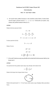 Pembahasan ONMIPA Tingkat Wilayah 2023 - Elektrodinamika