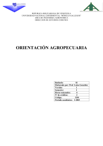 3201  ORIENTACIÓN AGROPECUARIA
