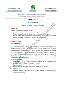 Cryptography Lab: Defense Mechanisms Course