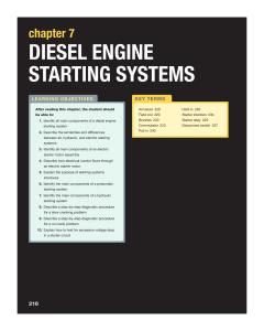Diesel engine starting systems