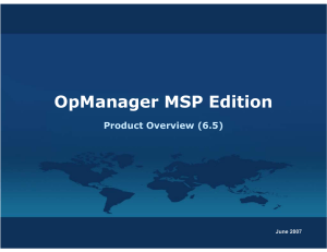 OpManager-MSPEdition-Presentation