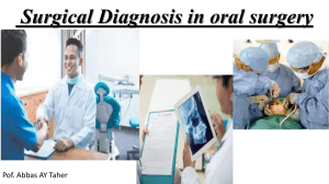 1-Surgical diagnosis in oral surgery==1=2022