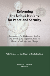 reforming UN for peace and security