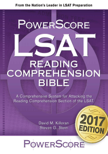 Copy of The PowerScore LSAT Reading Comprehension Bible 2017 Edition
