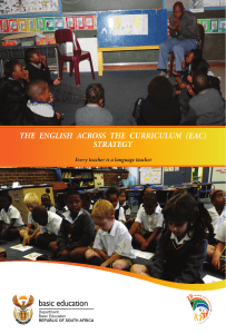 English Across the Curriculum Strategy Flyer