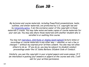 Econ 3B Chapter 3 UCSB