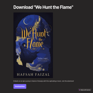Download [epdf] Book We Hunt the Flame (Sands of Arawiya, #1) by Hafsah Faizal