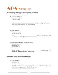 APA-worksheet with answers