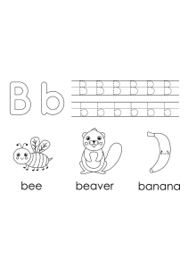 learning-english-alphabet-for-kids-letter-b-coloring-book-vector