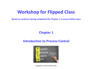 Introduction to Process Control Chapter 1