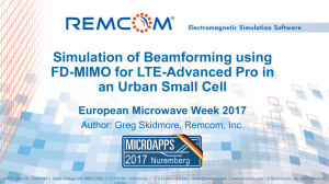 EuMW2017 MicroApp BeamformingFD MIMO