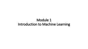 Module1-Introduction to ML