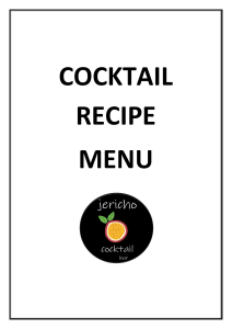 2.Cocktail Recipe