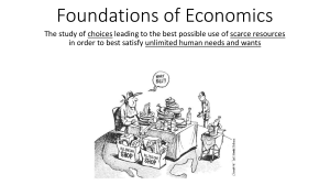 Foundations AS Economics