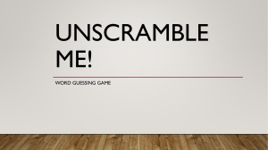 Unscramble  me!