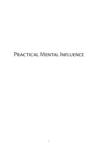 Practical mental influence