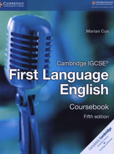 IGCSE English - First Language 5th Edition