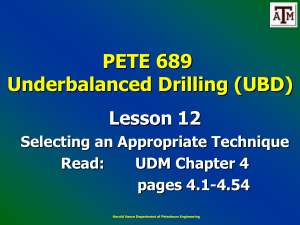 Under Balance Drilling