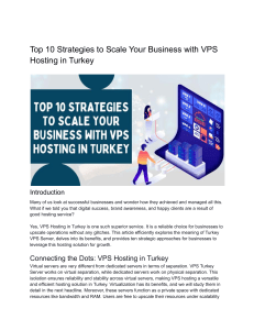 Top 10 Strategies to Scale Your Business with VPS Hosting UK
