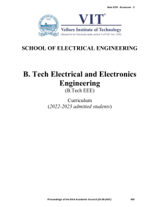 B. Tech Electrical and Electronics