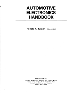 Automotive Electronics Handbook by Ronald K Jurgen