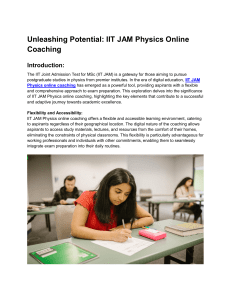 Unleashing Potential: IIT JAM Physics Online Coaching
