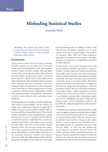 Misleading statistical studies